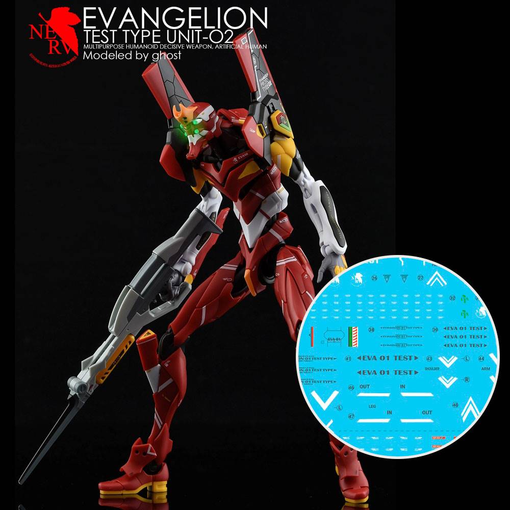 G-REWORK Decal RG Evangelion Unit-02 Water Decal – GUNDAM PLANET