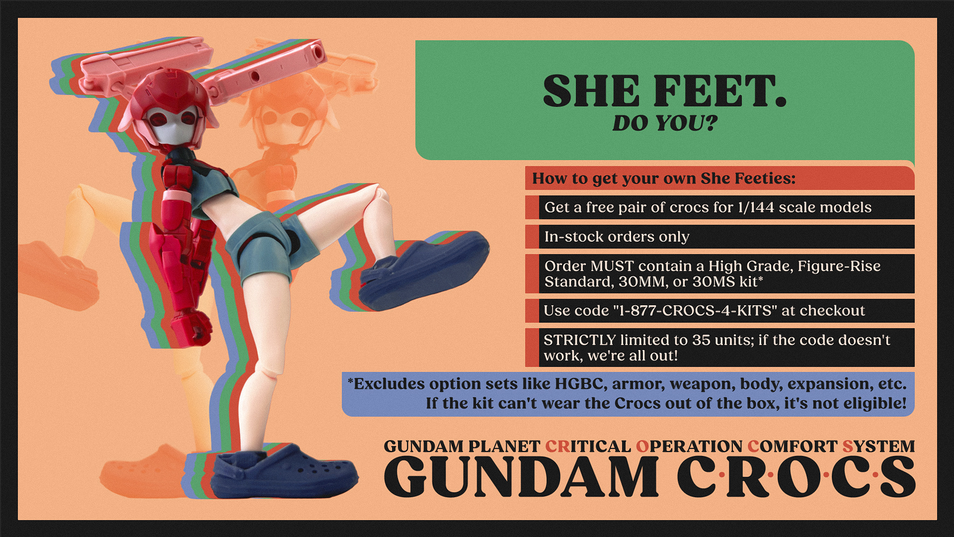 The Gundam Planet CRitical Operation Comfort System is now online. Accessorize your Gunpla today!